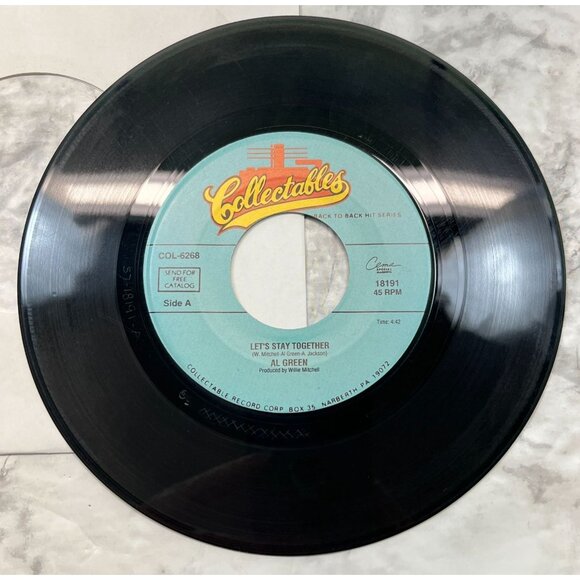 Al Green Lets Stay Together / I've Never Found a Girl 45 Vinyl Soul Funk - Picture 4 of 6